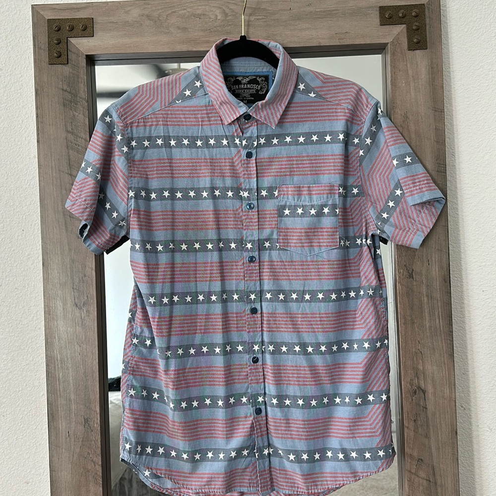 Slim fit Stars and Stripes button down